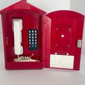 Vintage Randix Fire House Box Telephone Wall Mount Push Button, Tested And Works